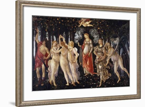 La Primavera, 1481-1482-Sandro Botticelli-Framed Giclee Print