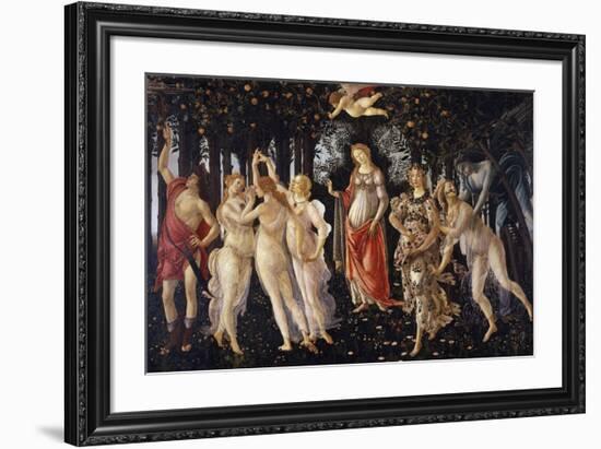 La Primavera, 1481-1482-Sandro Botticelli-Framed Giclee Print