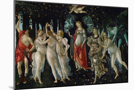 La Primavera (Spring), 1477-Sandro Botticelli-Mounted Giclee Print