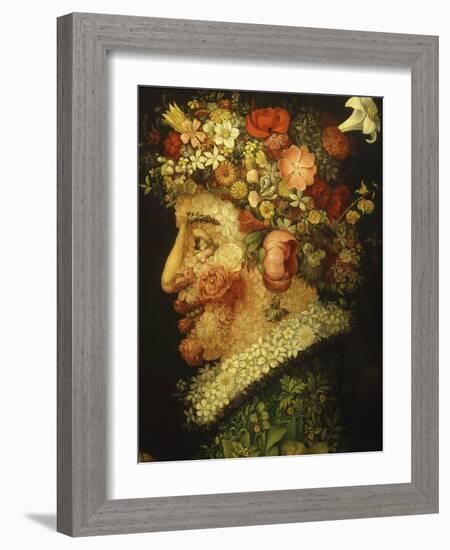 La Primavera (Spring), 1573 (Detail)-Giuseppe Arcimboldo-Framed Giclee Print