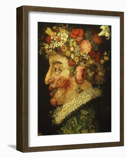 La Primavera (Spring), 1573 (Detail)-Giuseppe Arcimboldo-Framed Giclee Print