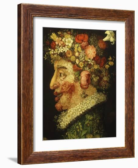 La Primavera (Spring), 1573 (Detail)-Giuseppe Arcimboldo-Framed Giclee Print