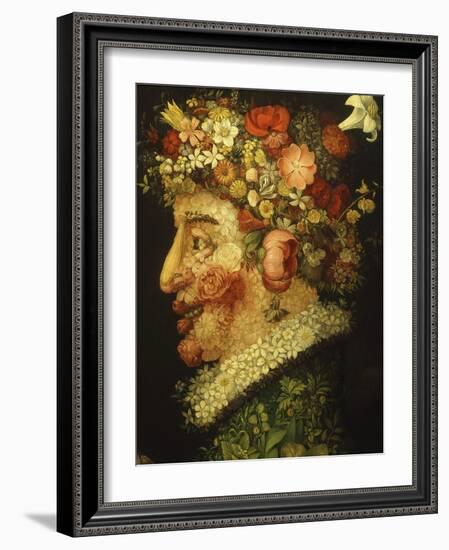 La Primavera (Spring), 1573 (Detail)-Giuseppe Arcimboldo-Framed Giclee Print