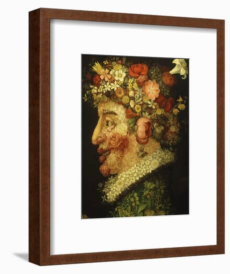 La Primavera (Spring), 1573 (Detail)-Giuseppe Arcimboldo-Framed Premium Giclee Print