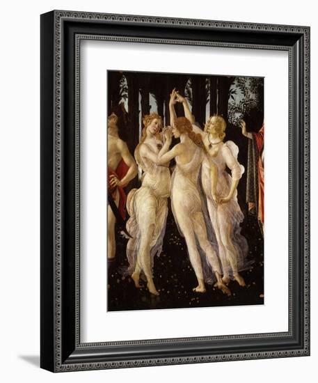 La Primavera (Spring) Detail of Three Graces, c.1475-Sandro Botticelli-Framed Giclee Print