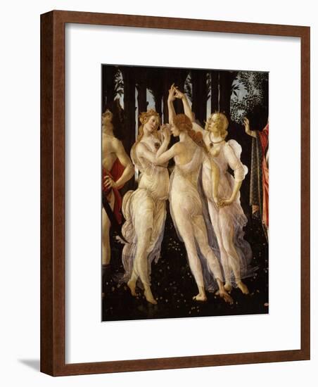 La Primavera (Spring) Detail of Three Graces, c.1475-Sandro Botticelli-Framed Giclee Print