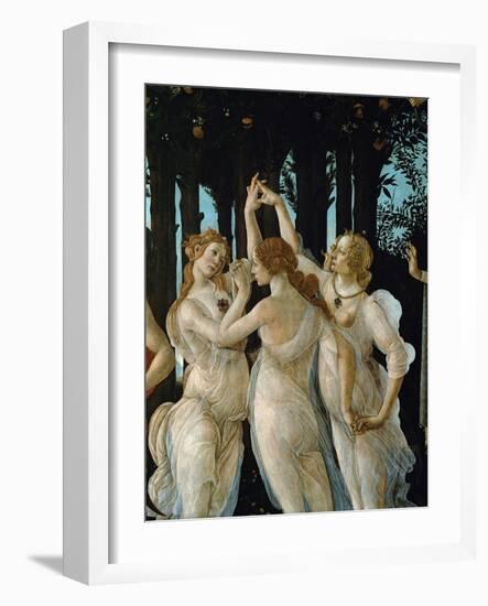 La Primavera, the Three Graces-Sandro Botticelli-Framed Giclee Print