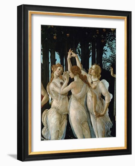 La Primavera, the Three Graces-Sandro Botticelli-Framed Giclee Print