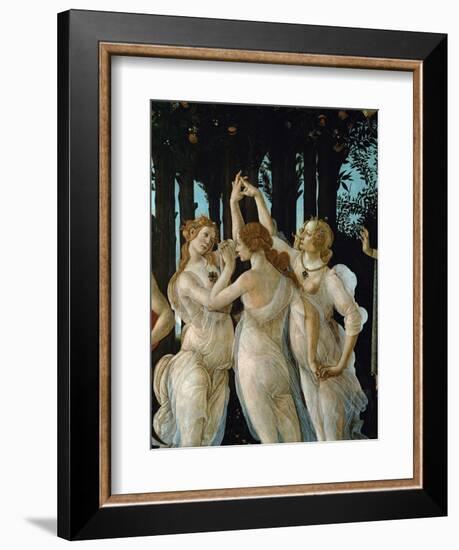 La Primavera, the Three Graces-Sandro Botticelli-Framed Giclee Print