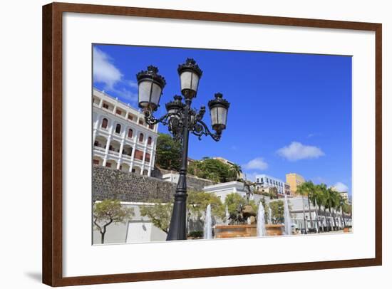 La Princesa Fountain in Old San Juan, Puerto Rico, Caribbean-Richard Cummins-Framed Photographic Print