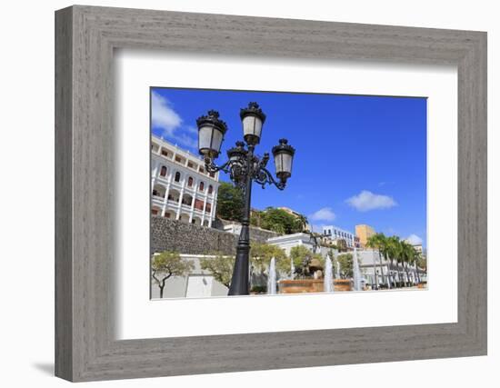 La Princesa Fountain in Old San Juan, Puerto Rico, Caribbean-Richard Cummins-Framed Photographic Print