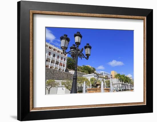 La Princesa Fountain in Old San Juan, Puerto Rico, Caribbean-Richard Cummins-Framed Photographic Print