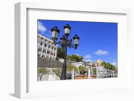 La Princesa Fountain in Old San Juan, Puerto Rico, Caribbean-Richard Cummins-Framed Photographic Print