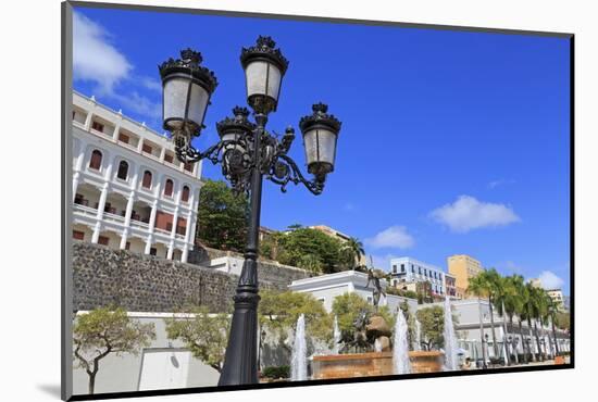 La Princesa Fountain in Old San Juan, Puerto Rico, Caribbean-Richard Cummins-Mounted Photographic Print