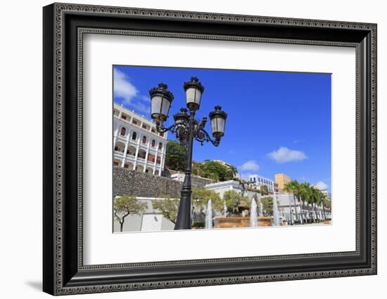 La Princesa Fountain in Old San Juan, Puerto Rico, Caribbean-Richard Cummins-Framed Photographic Print