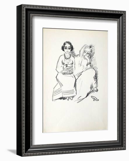 La Princesse de Babylone 19 (Suite NB)-Kees van Dongen-Framed Premium Edition