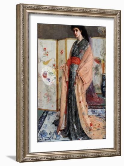 La Princesse Du Pays De La Porcelaine  (Rose and Silver: the Princess from the Land of Porcelain)-James Abbott McNeill Whistler-Framed Giclee Print