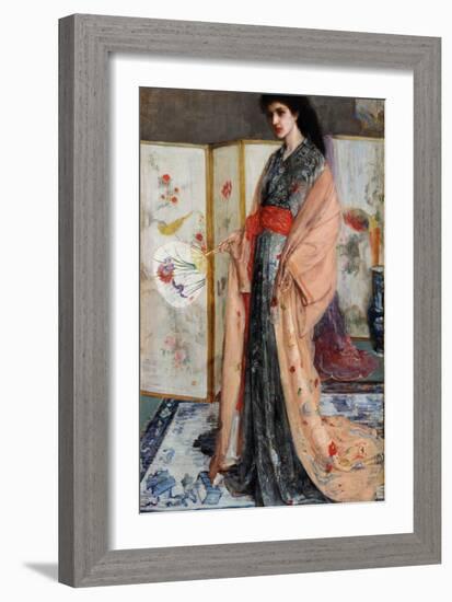 La Princesse Du Pays De La Porcelaine  (Rose and Silver: the Princess from the Land of Porcelain)-James Abbott McNeill Whistler-Framed Giclee Print