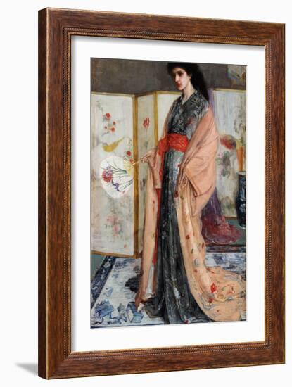 La Princesse Du Pays De La Porcelaine  (Rose and Silver: the Princess from the Land of Porcelain)-James Abbott McNeill Whistler-Framed Giclee Print