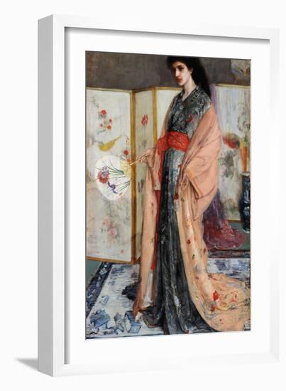 La Princesse Du Pays De La Porcelaine  (Rose and Silver: the Princess from the Land of Porcelain)-James Abbott McNeill Whistler-Framed Giclee Print