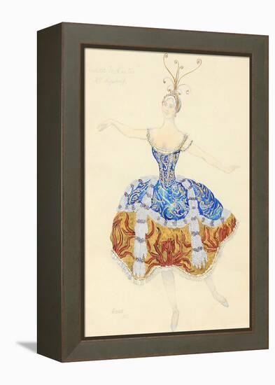 La Princesse Enchantée. Costume Design for the Ballet the Sleeping Princess, 1921-Léon Bakst-Framed Premier Image Canvas