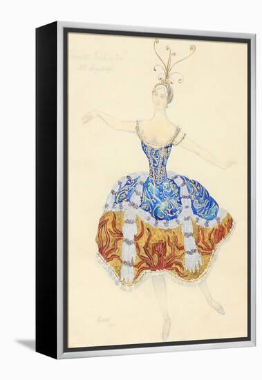 La Princesse Enchantée. Costume Design for the Ballet the Sleeping Princess, 1921-Léon Bakst-Framed Premier Image Canvas