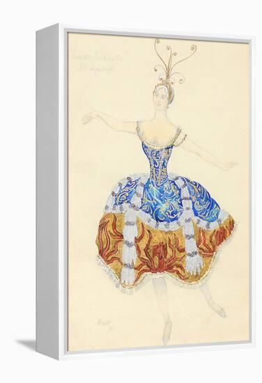 La Princesse Enchantée. Costume Design for the Ballet the Sleeping Princess, 1921-Léon Bakst-Framed Premier Image Canvas