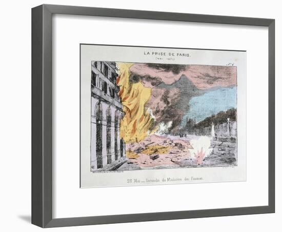 La Prise De Paris, 23 May 1871-null-Framed Giclee Print