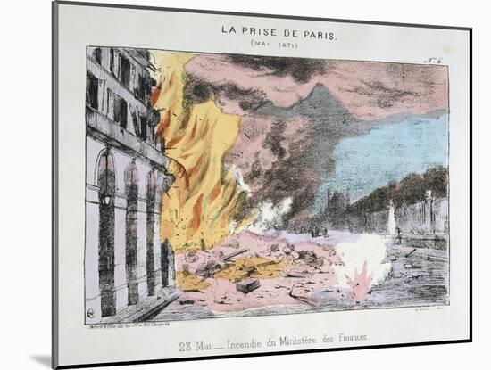 La Prise De Paris, 23 May 1871-null-Mounted Giclee Print