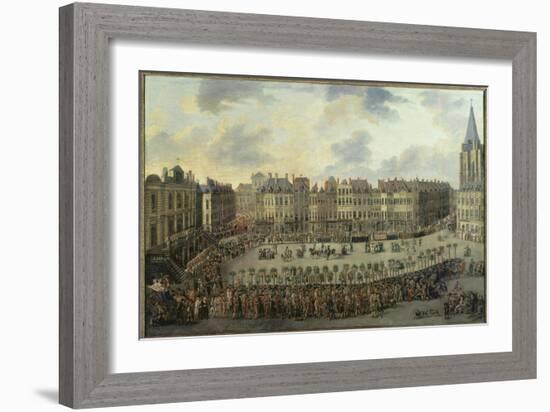 La Procession de Lille-François Louis Joseph Watteau-Framed Giclee Print