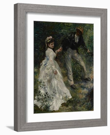 La Promenade, 1870-Pierre-Auguste Renoir-Framed Giclee Print