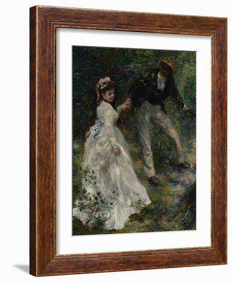 La Promenade, 1870-Pierre-Auguste Renoir-Framed Giclee Print