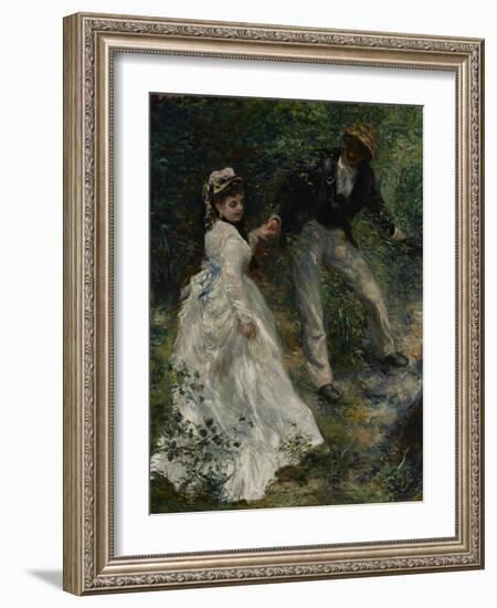 La Promenade, 1870-Pierre-Auguste Renoir-Framed Art Print