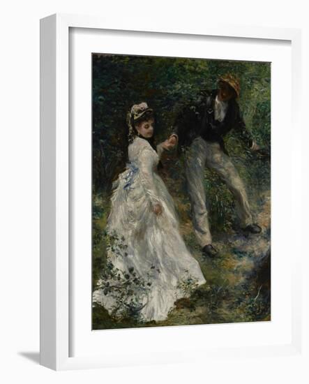 La Promenade, 1870-Pierre-Auguste Renoir-Framed Art Print