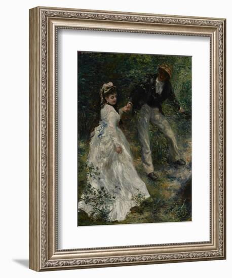 La Promenade, 1870-Pierre-Auguste Renoir-Framed Art Print