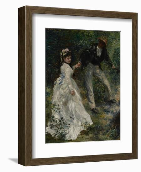 La Promenade, 1870-Pierre-Auguste Renoir-Framed Art Print