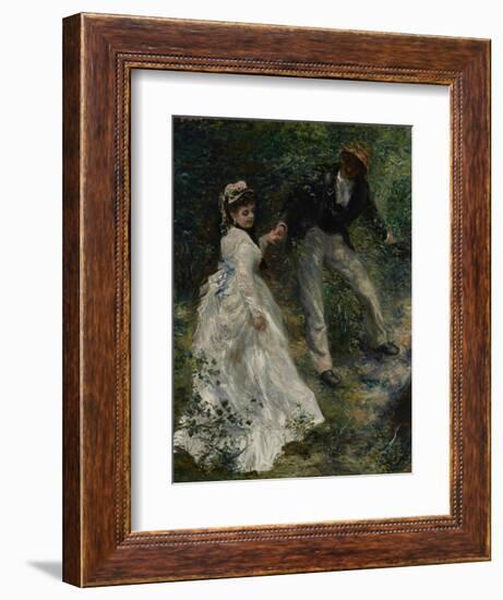 La Promenade, 1870-Pierre-Auguste Renoir-Framed Art Print