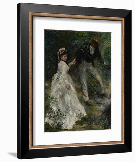 La Promenade, 1870-Pierre-Auguste Renoir-Framed Art Print