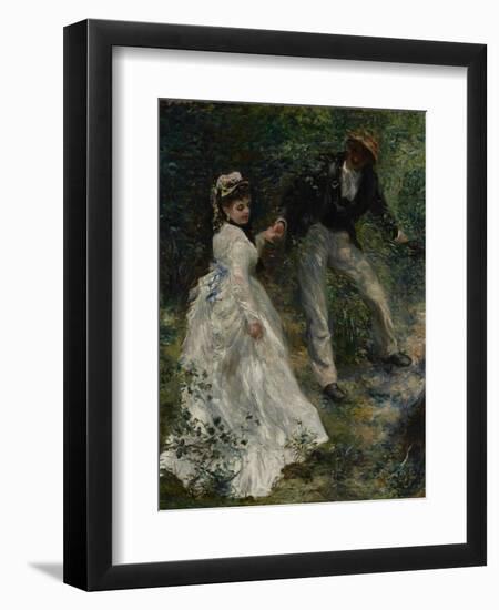 La Promenade, 1870-Pierre-Auguste Renoir-Framed Art Print