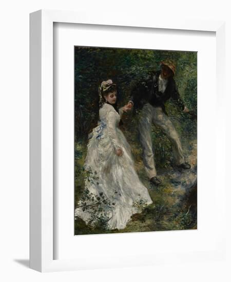 La Promenade, 1870-Pierre-Auguste Renoir-Framed Art Print