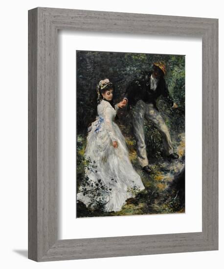 La Promenade, 1870-Pierre-Auguste Renoir-Framed Giclee Print