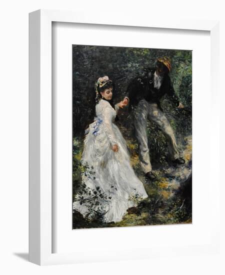 La Promenade, 1870-Pierre-Auguste Renoir-Framed Giclee Print