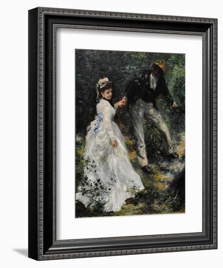 La Promenade, 1870-Pierre-Auguste Renoir-Framed Giclee Print