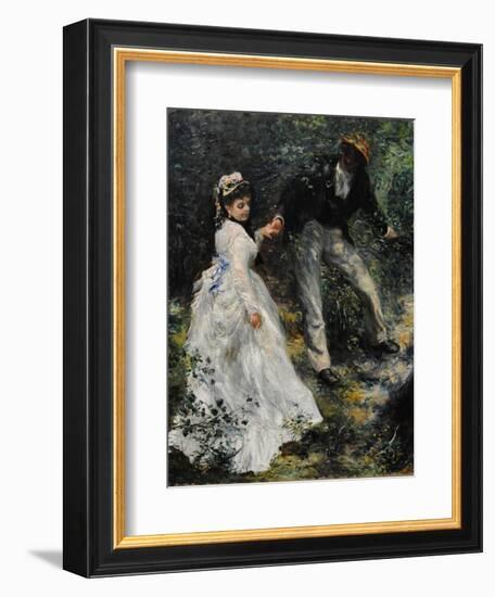 La Promenade, 1870-Pierre-Auguste Renoir-Framed Giclee Print