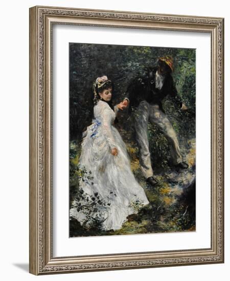 La Promenade, 1870-Pierre-Auguste Renoir-Framed Giclee Print