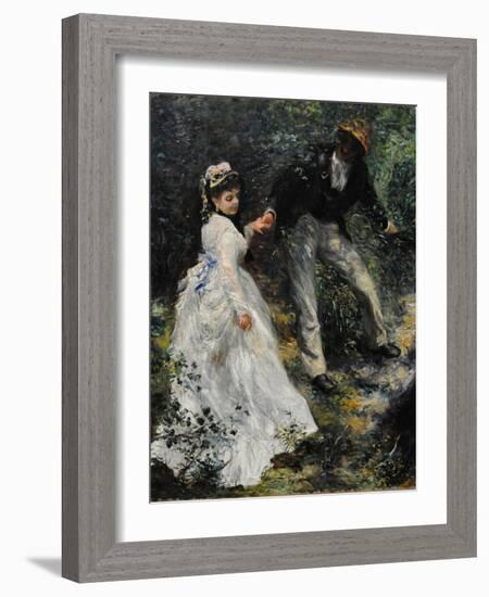 La Promenade, 1870-Pierre-Auguste Renoir-Framed Giclee Print