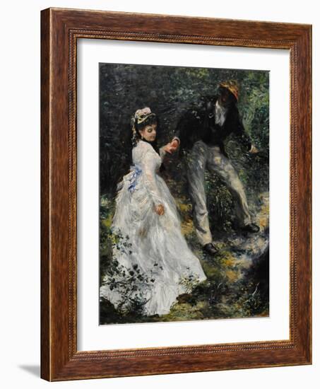 La Promenade, 1870-Pierre-Auguste Renoir-Framed Giclee Print