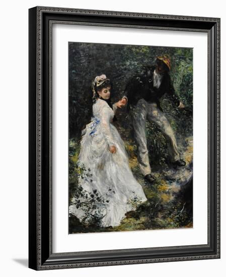 La Promenade, 1870-Pierre-Auguste Renoir-Framed Giclee Print