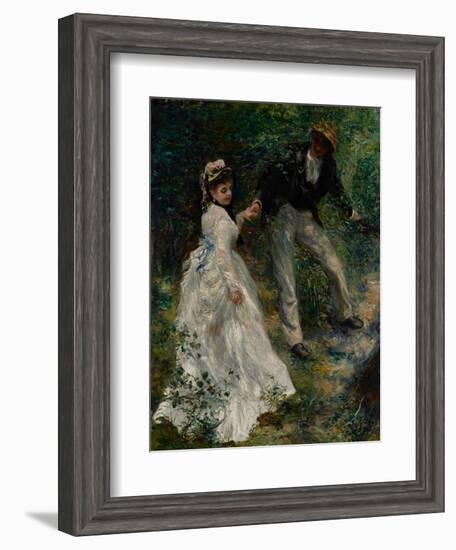 La Promenade, 1870-Pierre-Auguste Renoir-Framed Giclee Print