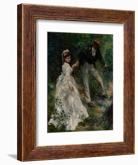 La Promenade, 1870-Pierre-Auguste Renoir-Framed Giclee Print